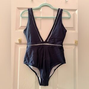 Cupshe Navy Blue One Piece Swimsuit
